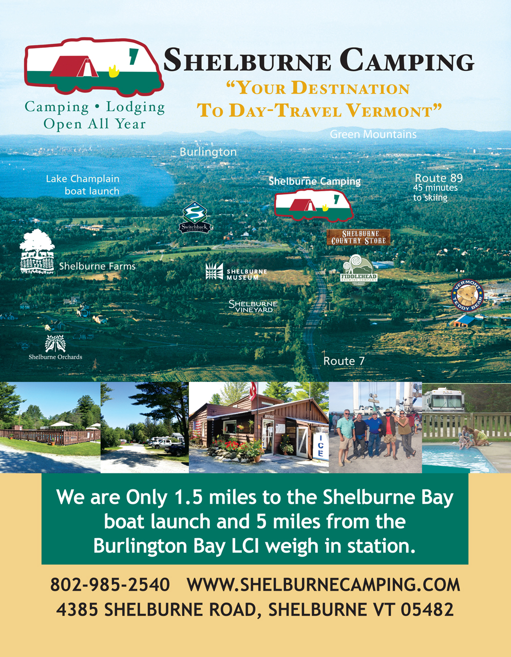 Shelburne Camping Area, Shelburne, Vermont